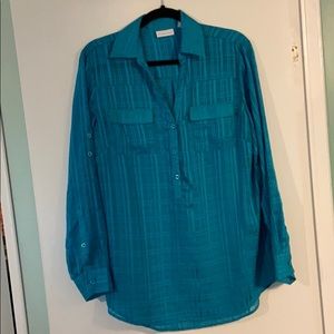 Aqua blouse